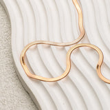 Herringbone Gold Chain Necklace