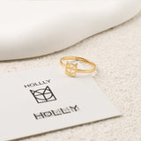 Monogram Name Ring