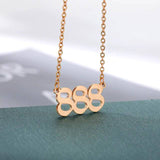 Dainty Angel Number Necklace