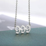 Dainty Angel Number Necklace