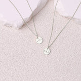 Love Disc Initial Necklace