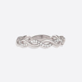 Dainty Pave Twist Stacking Ring