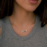 Dainty Family Birthstones Necklace