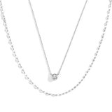 Classic Bezel Necklace and Petal Chain Set