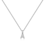 Pavé Uppercase Initial Necklace