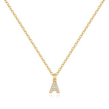 Pavé Uppercase Initial Necklace
