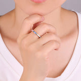 Adjustable Double Birthstone Ring