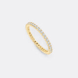 April Birthstone Eternity Stacking Ring