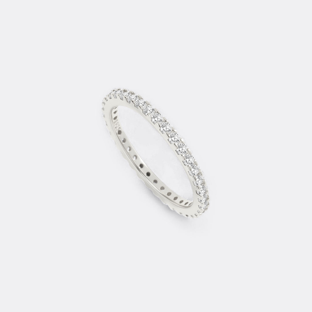 April Birthstone Eternity Stacking Ring