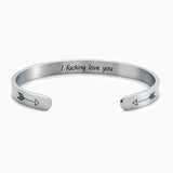 I Fucking Love You Cuff Bracelet