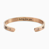 I Fucking Love You Cuff Bracelet