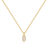 Pavé Uppercase Initial Necklace