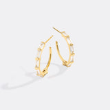 Baguette Diamond Hoop Earrings
