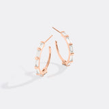 Baguette Diamond Hoop Earrings