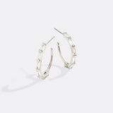 Baguette Diamond Hoop Earrings