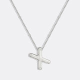 Balloon Initial Necklace with Satellite Chain