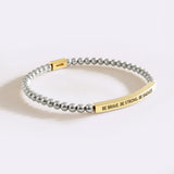 Be Brave. Be Strong. Be Badass Beaded Inspire Bracelet
