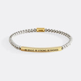 Be Brave. Be Strong. Be Badass Beaded Inspire Bracelet
