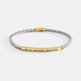 Be Still and Know - Psalm 46:10 Beaded Inspire Bracelet