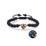 Beaded Heart Photo Bracelet