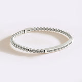 Beautiful Girl You Can Do Hard Things Beaded Inspire Bracelet