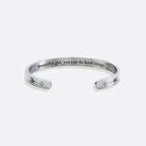 Beautiful Girl You Can Do Hard Things Cuff Bracelet