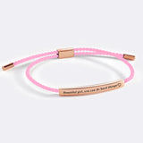 Beautiful Girl You Can Do Hard Things Inspire Bracelet