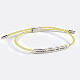 Beautiful Girl You Can Do Hard Things Inspire Bracelet