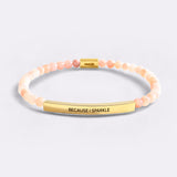 Because I Sparkle Beaded Inspire Bracelet