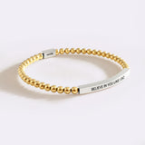 Believe in You Like I Do Beaded Inspire Bracelet