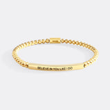 Believe in You Like I Do Beaded Inspire Bracelet