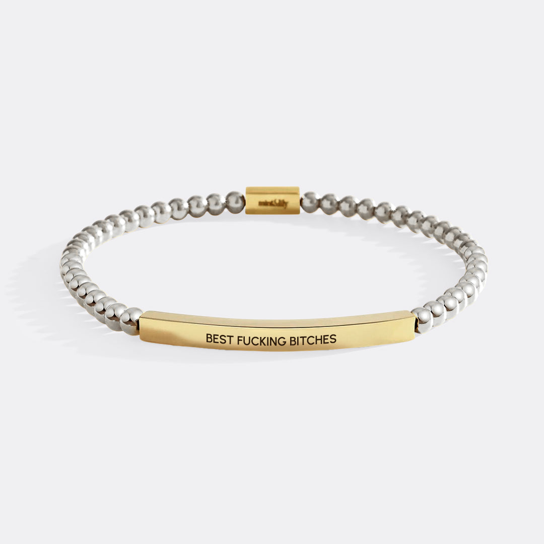 Best Fucking Bitches Beaded Inspire Bracelet