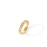 Bezel Set Eternity Stacking Ring