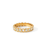 Bezel Set Eternity Stacking Ring