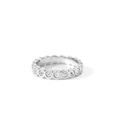 Bezel Set Eternity Stacking Ring