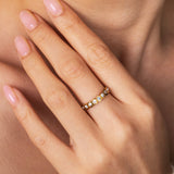 Bezel Set Eternity Stacking Ring