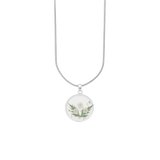 Pressed Birth Flower Necklace