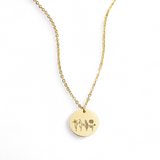 Birth Flower Bouquet Necklace