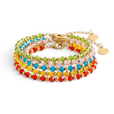Birthstone and Gold Bead Bracelet