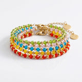Birthstone and Gold Bead Bracelet