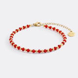 Birthstone and Gold Bead Bracelet