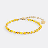 Birthstone and Gold Bead Bracelet