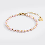 Birthstone and Gold Bead Bracelet