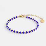 Birthstone and Gold Bead Bracelet