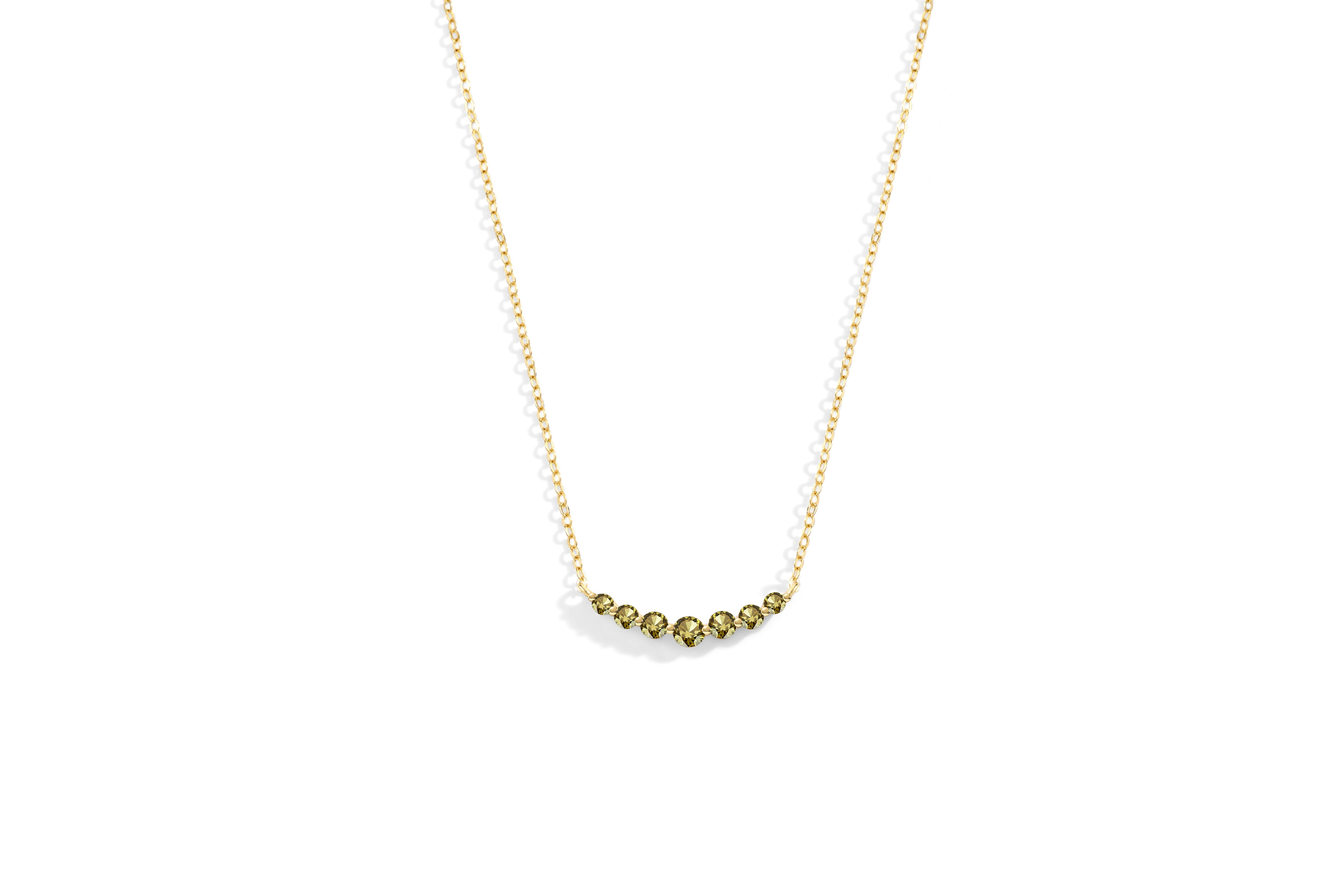 Birthstone Arc Necklace