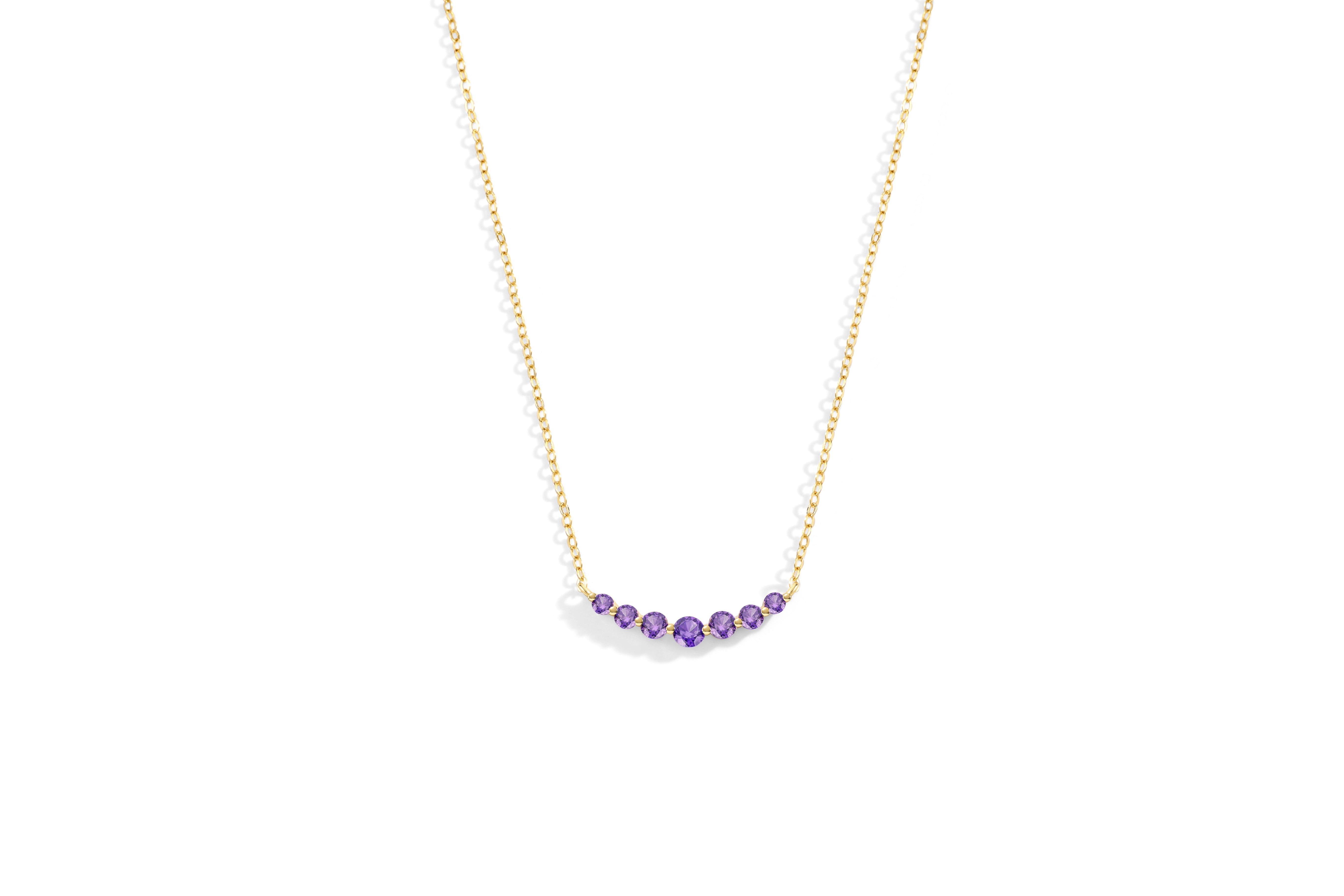 Birthstone Arc Necklace