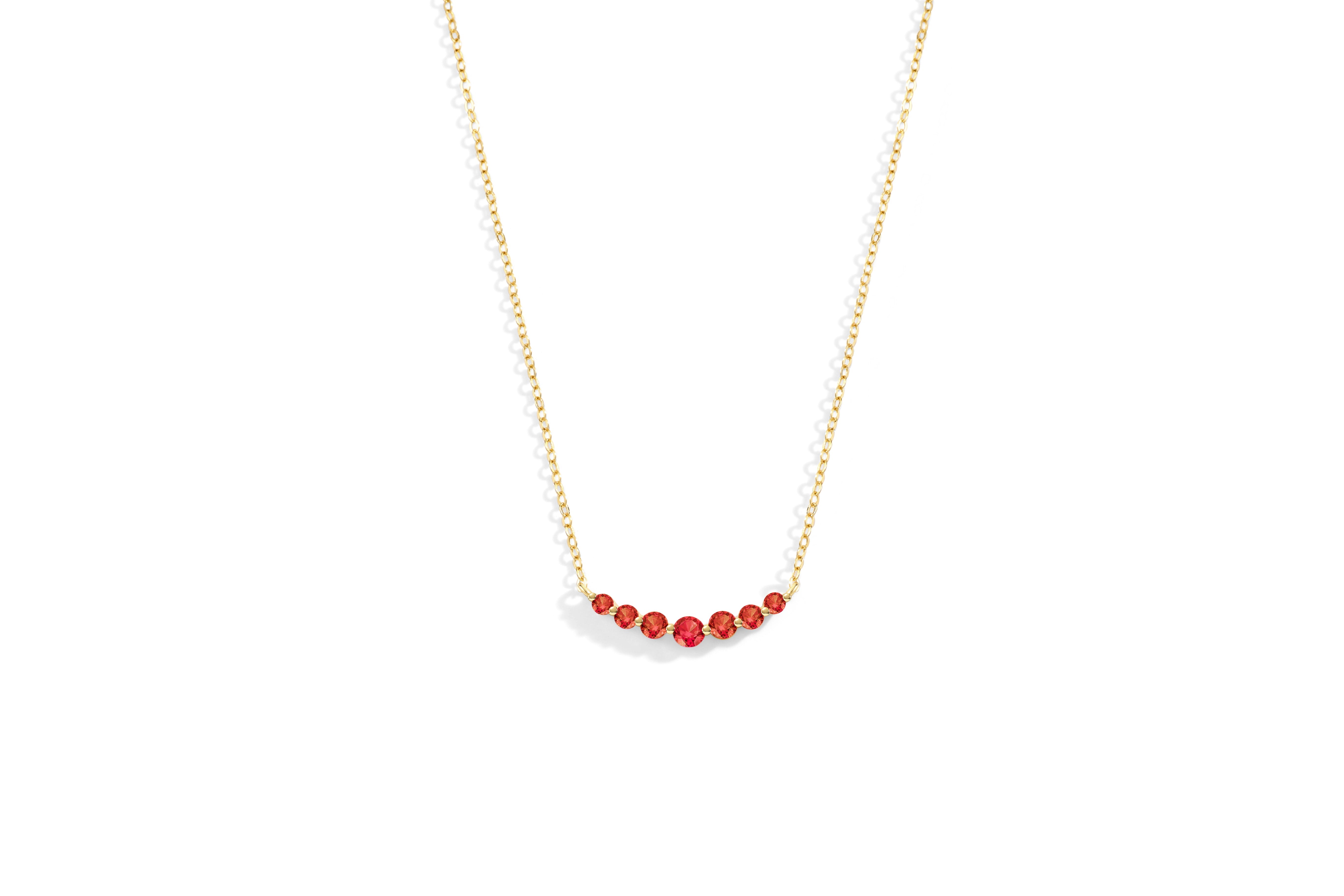 Birthstone Arc Necklace