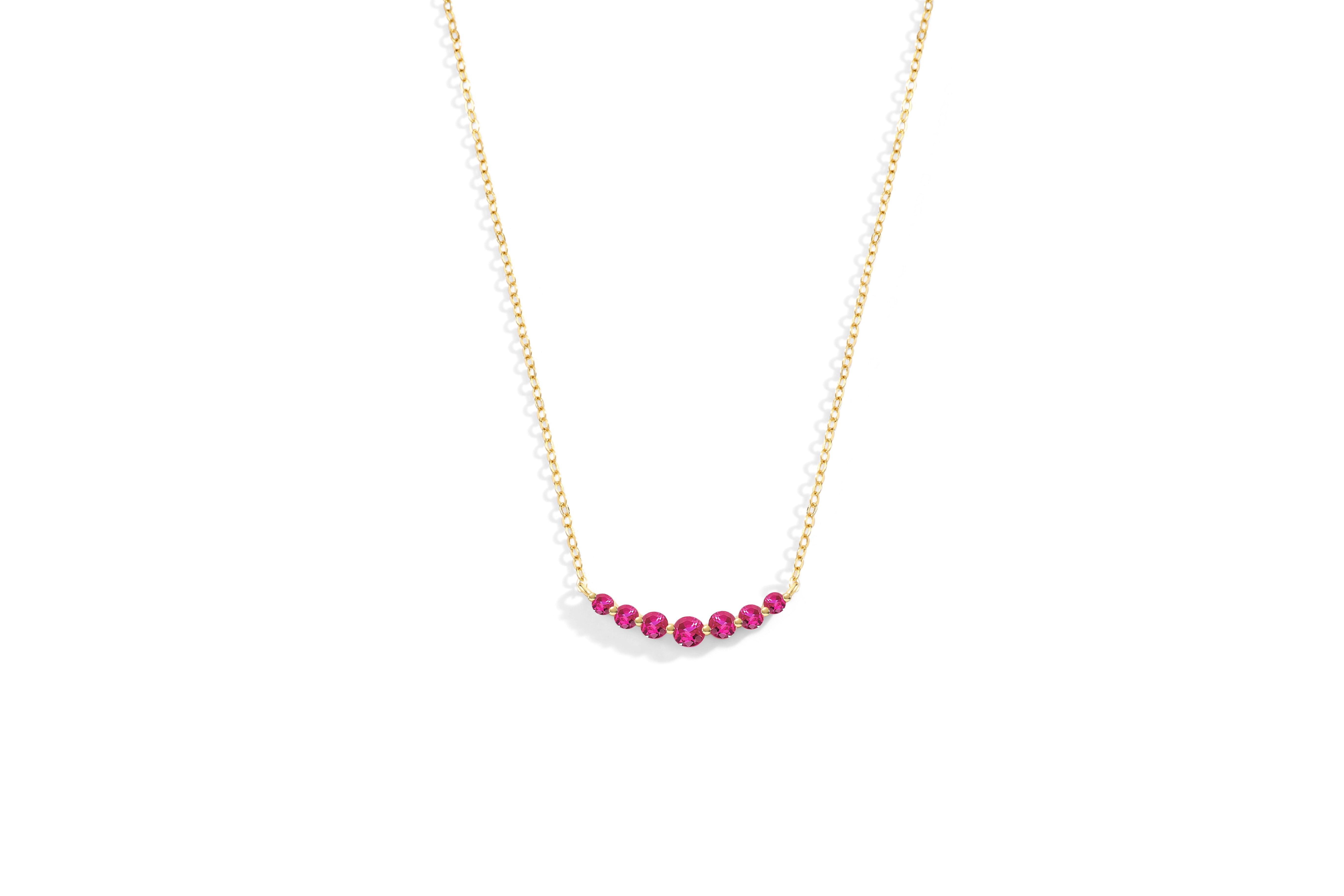 Birthstone Arc Necklace