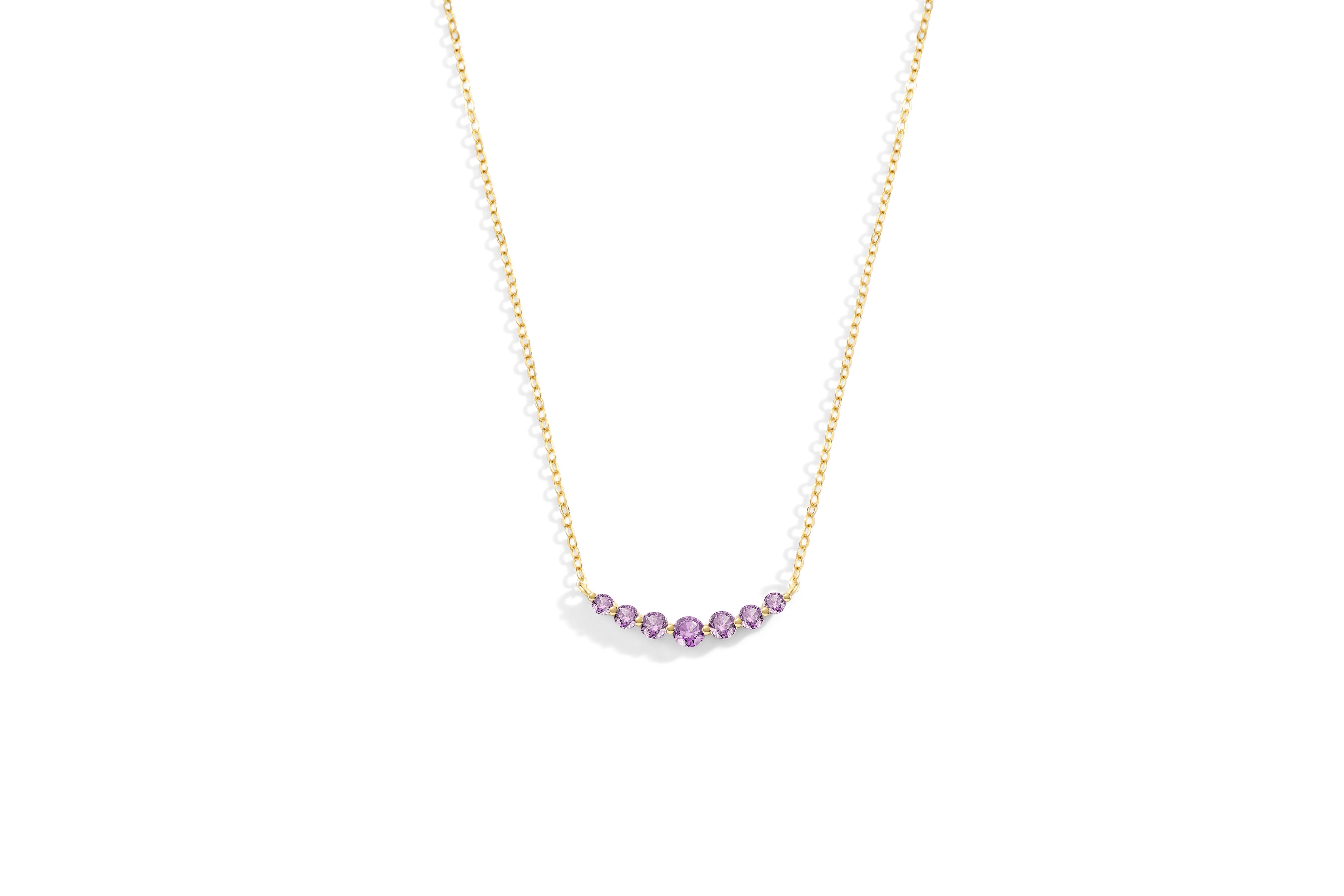 Birthstone Arc Necklace
