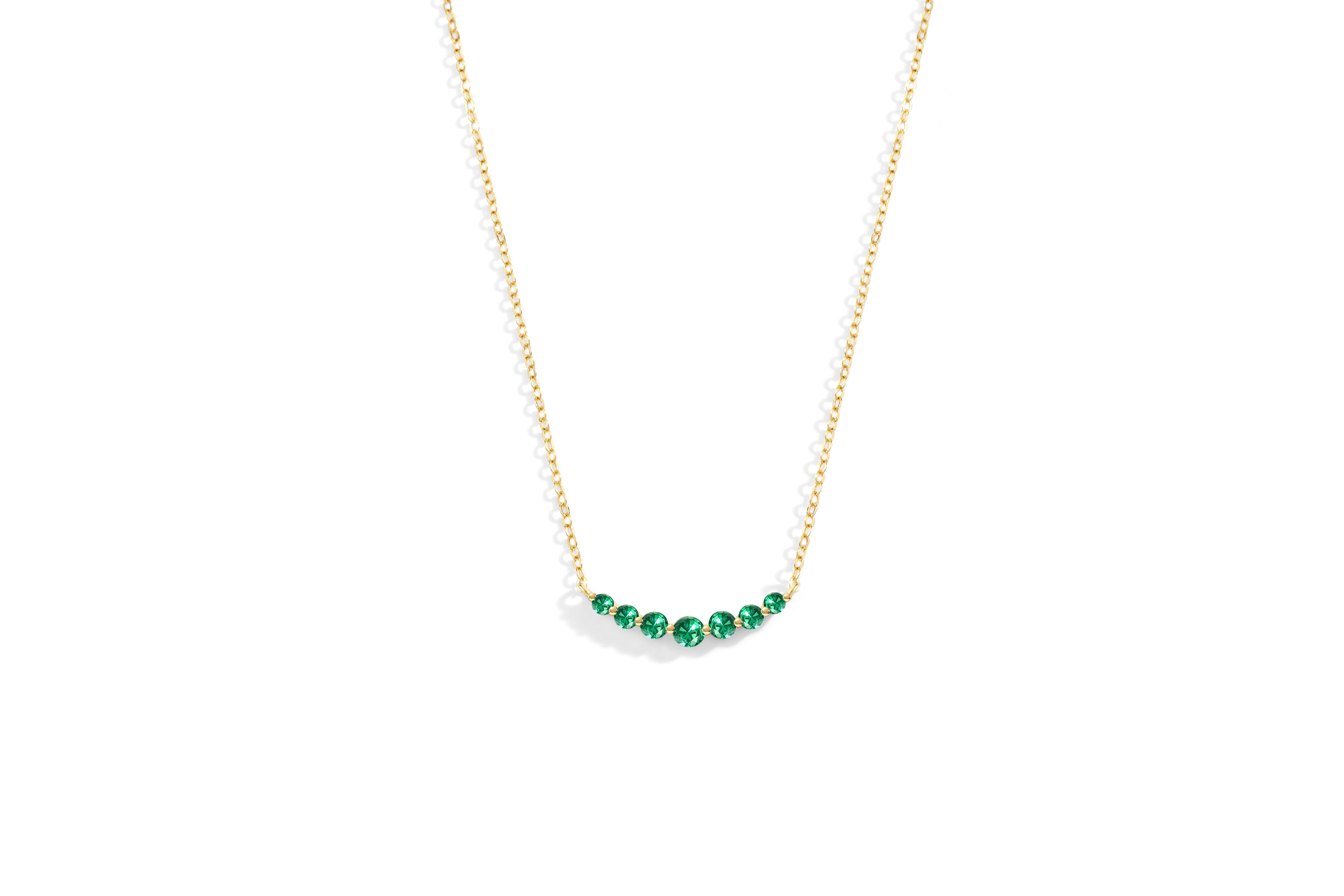 Birthstone Arc Necklace